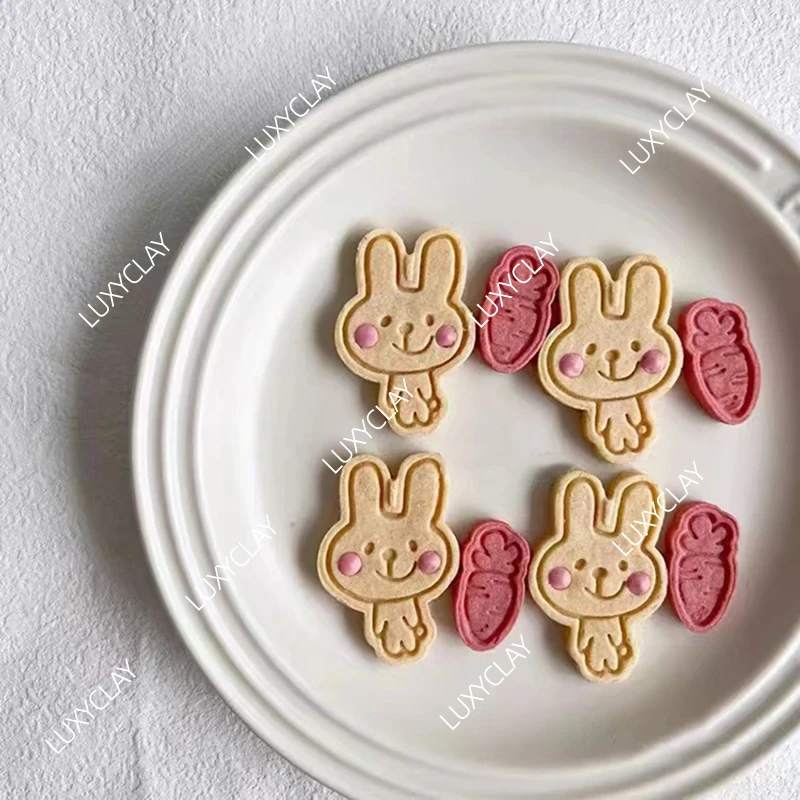 3D Printing Rabbit - 귀여운 만화 토끼 비스킷 몰드 부활절