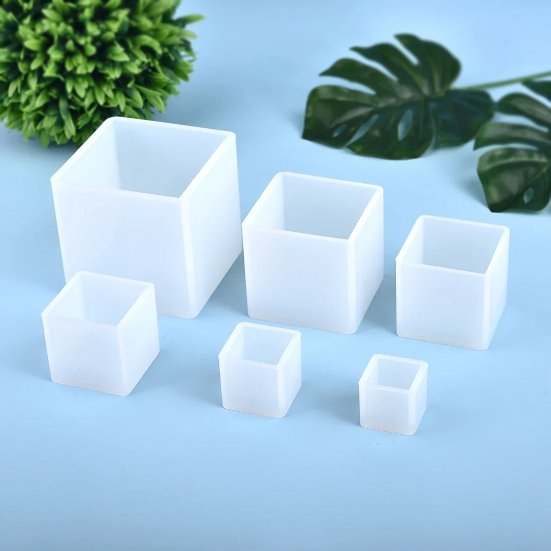 3D Printing Epoxy Resin - 레진 실리콘 몰드 3D 큐브 주조
