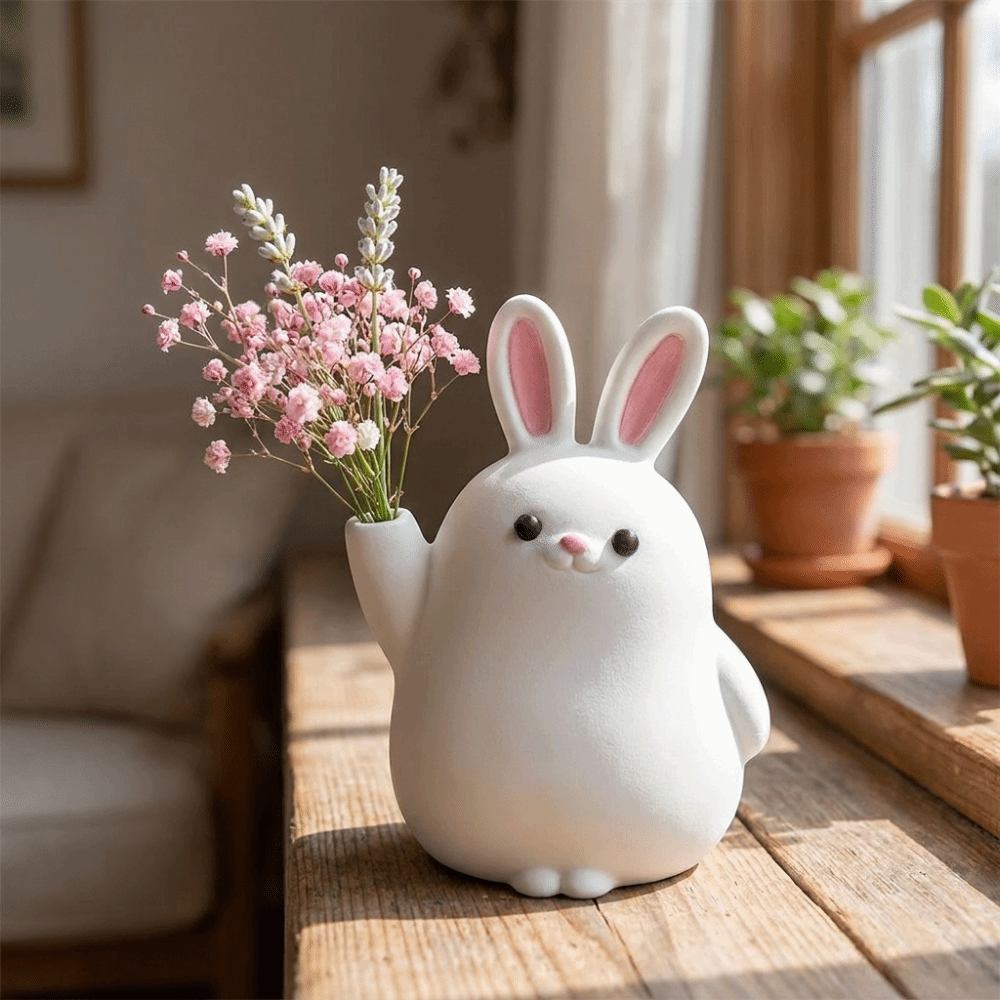 3D Printing Rabbit - 창의적인 3D 프린팅 플라스틱 토끼 화병