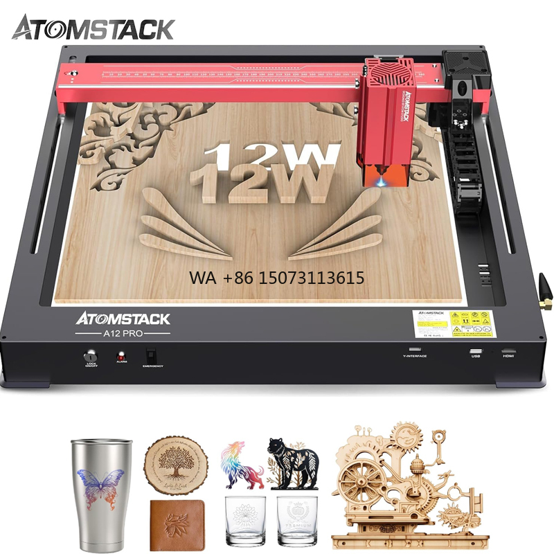 3D Printing Laser Cutting - 아톰스택 A12 X12 Pro 50W Wifi