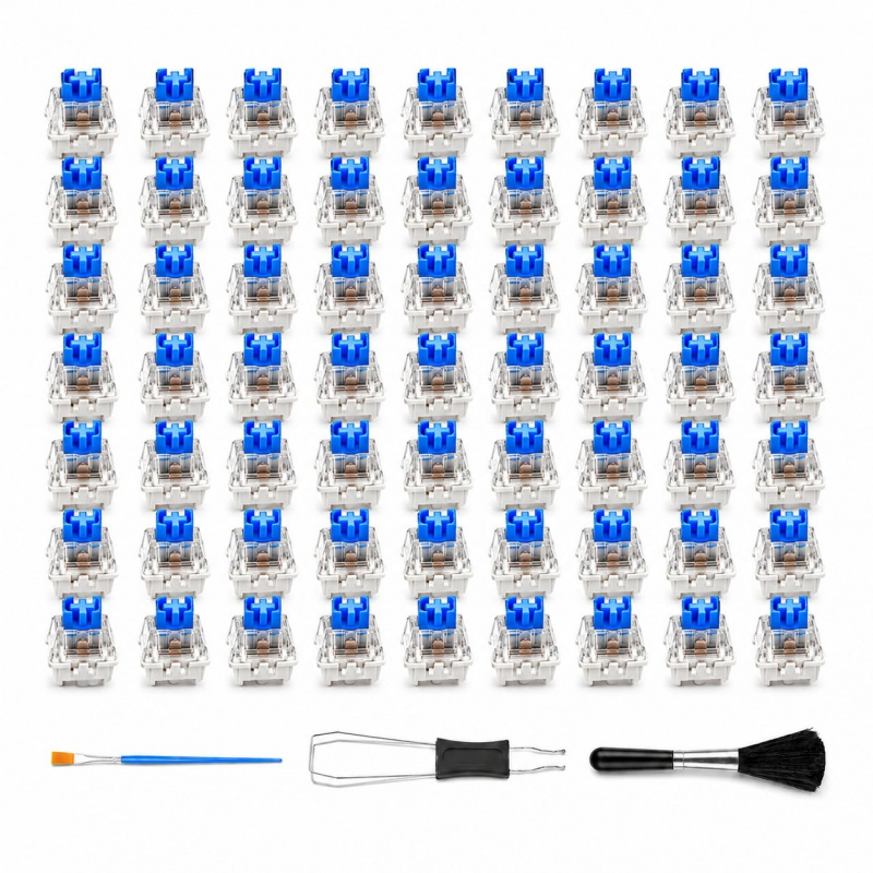 3D Print Removal Tool - 60PCS 블루 기계식 키보드 스위치 클리커