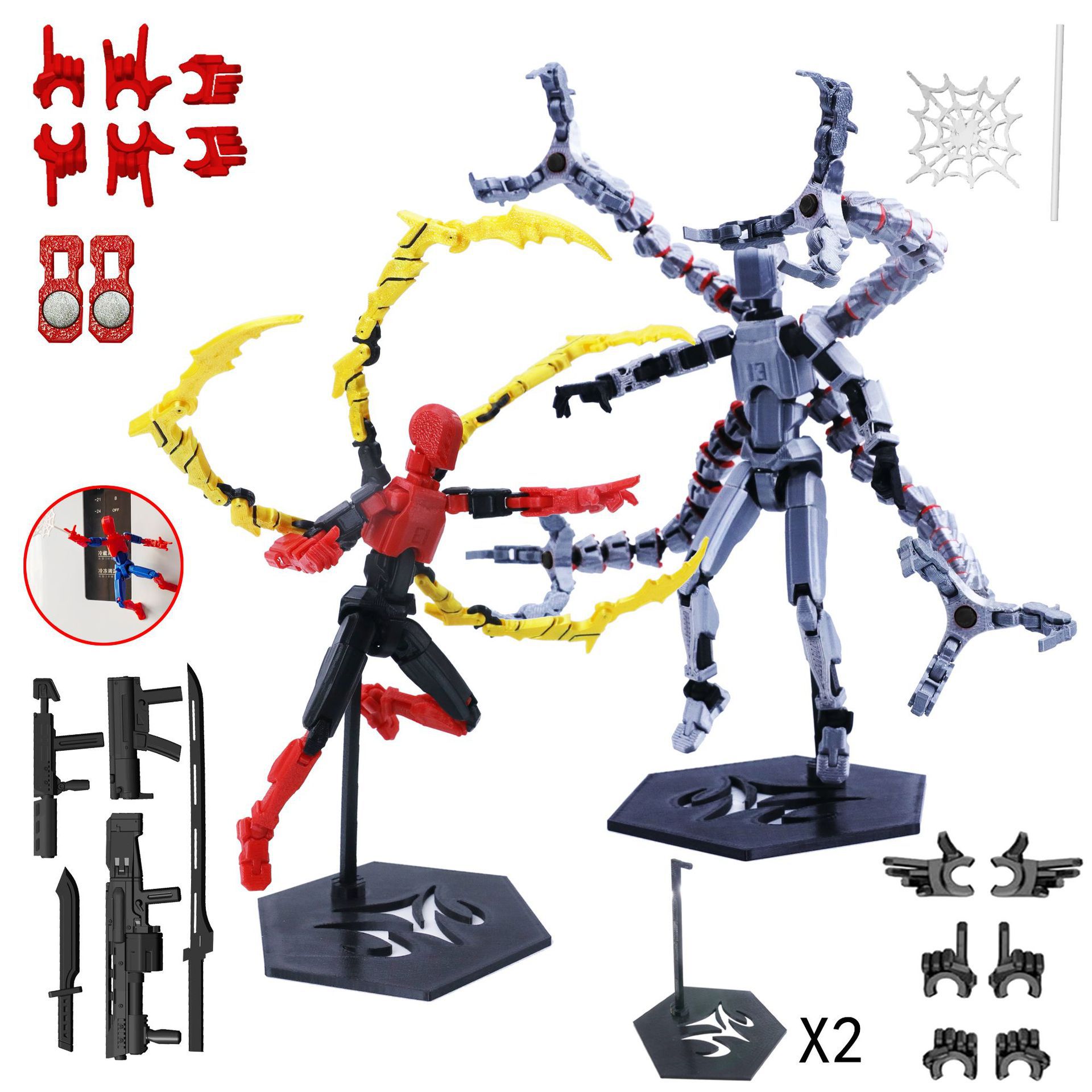 3D 프린팅 로봇 모델 장난감 가동 관절 아티큘레이티드 - 3D Printing Action Figure 리뷰 및 가격