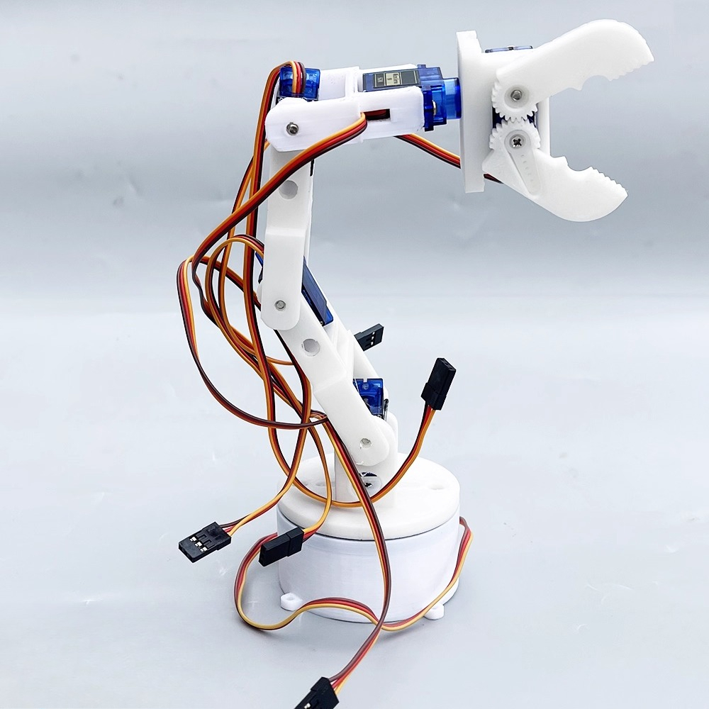 3D 프린팅된 흰색 6축 로봇 팔 DIY 로봇 조립 아 - 3D Printing Robot Arm 리뷰 및 가격