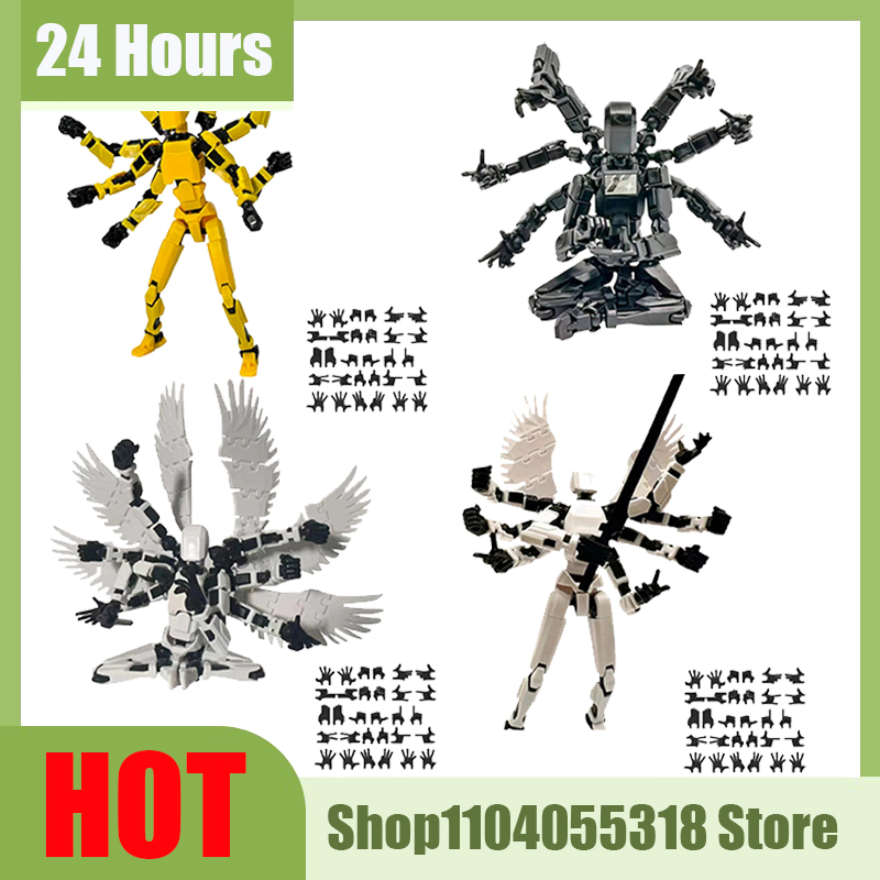 다관절 이동식 모양 변경 로봇, 8 날개, 여성 액세서 - 3D Printing Action Figure 리뷰 및 가격