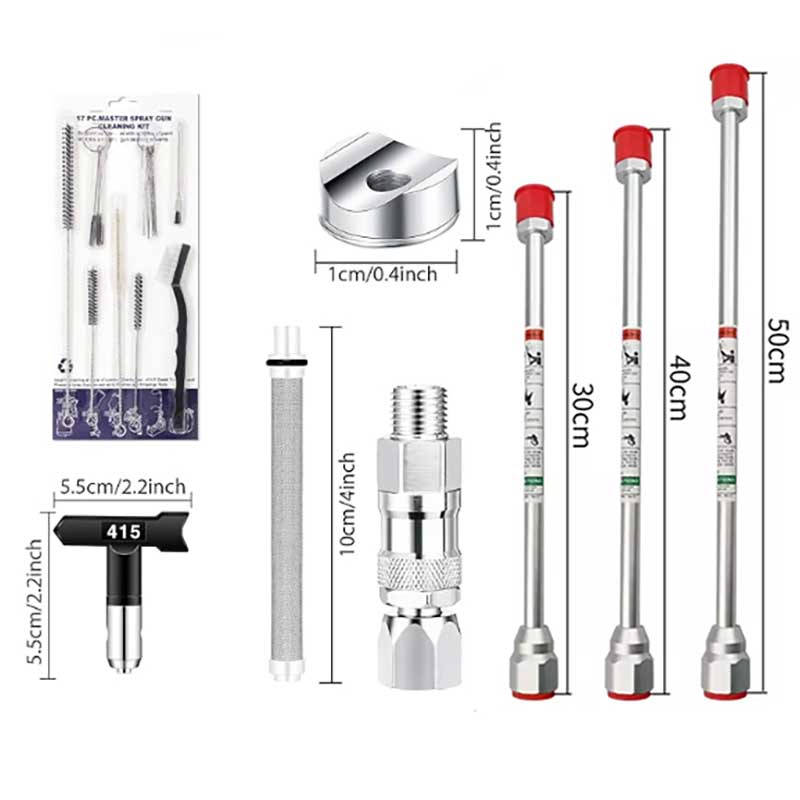 17종 에어리스 페인트 스프레이 건 세트 5개 노즐 3 - Nozzle Cleaning Kit 리뷰 및 가격