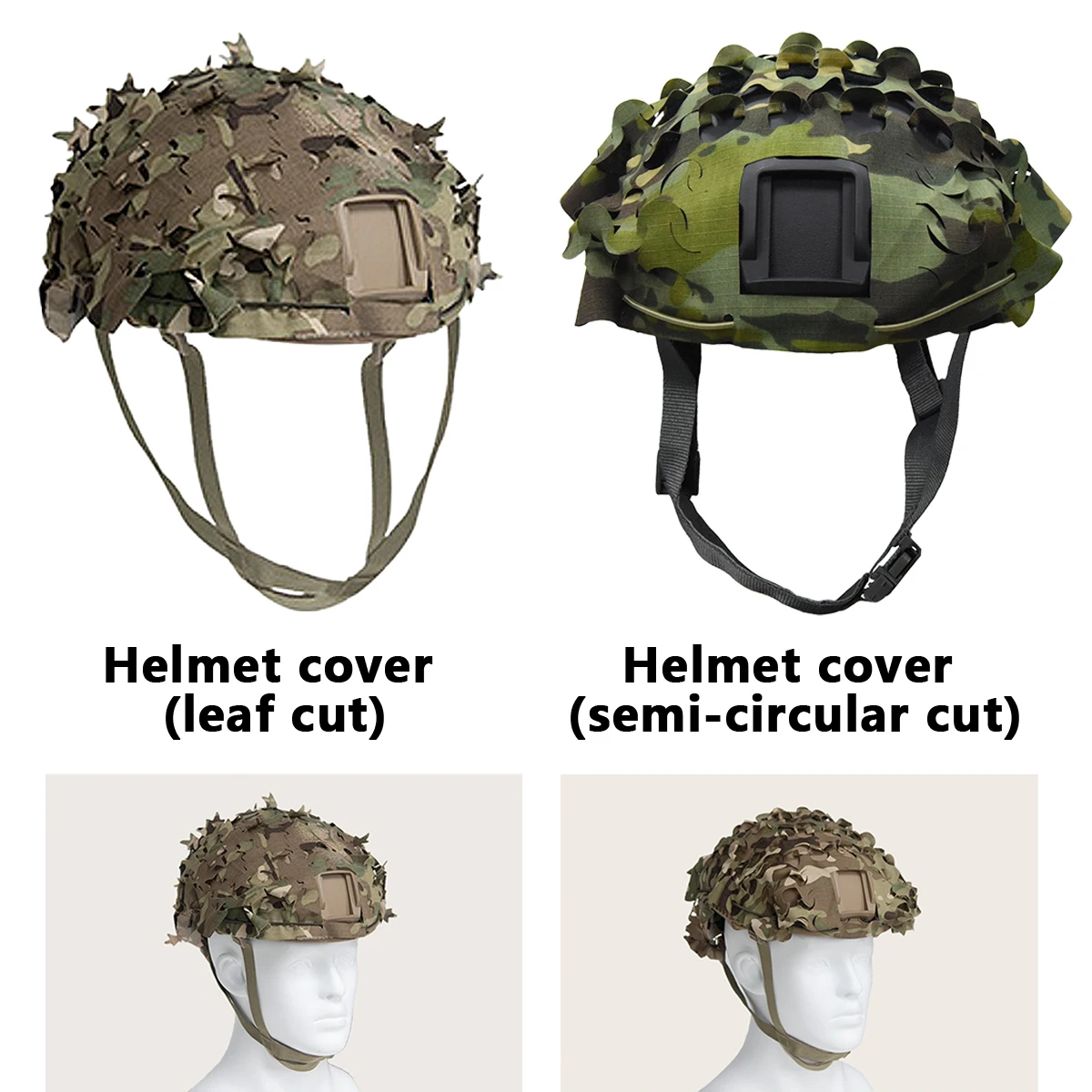 전술 3D 카모 레이저 컷 잎 모양 Airsoft 헬멧 - 3D Printing Laser Cutting 리뷰 및 가격