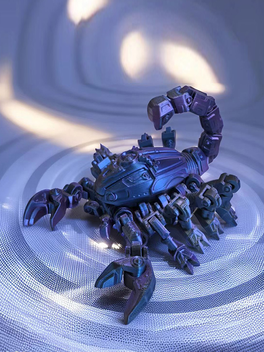 3D 프린팅된 기계식 전갈 액션 피규어, 완전 관절형  - 3D Printing Action Figure 리뷰 및 가격