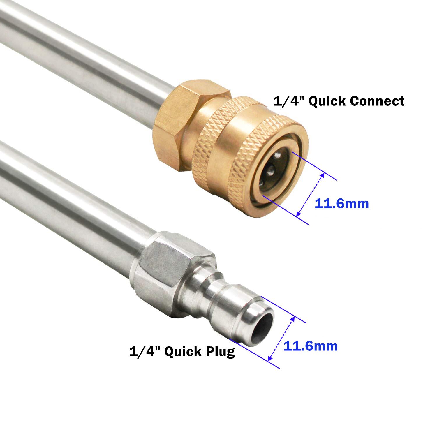 압력 세척기 연장 봉 30 °   1/4인치 퀵 커넥트 - Nozzle Cleaning Kit 리뷰 및 가격