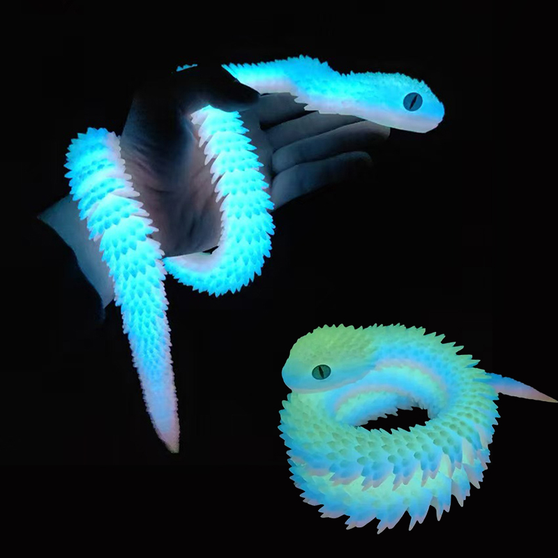 30/60/80cm 3D 인쇄 빛나는 뱀 움직일 수있는 - 3D Printing Action Figure 리뷰 및 가격