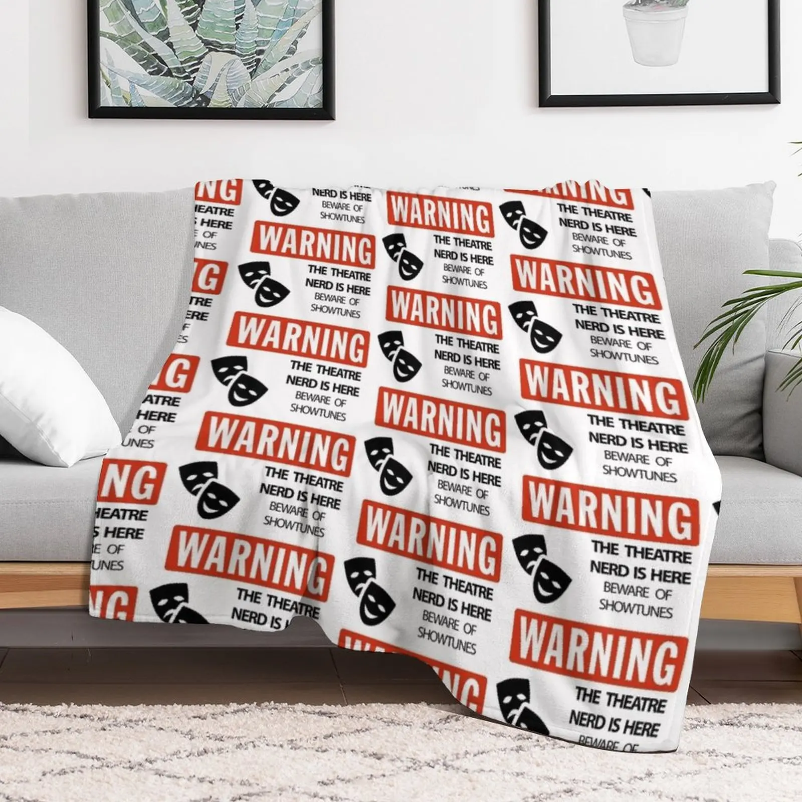 WARNING Theatre Nerd Throw Bla - 3D Printing Nerd 리뷰 및 가격