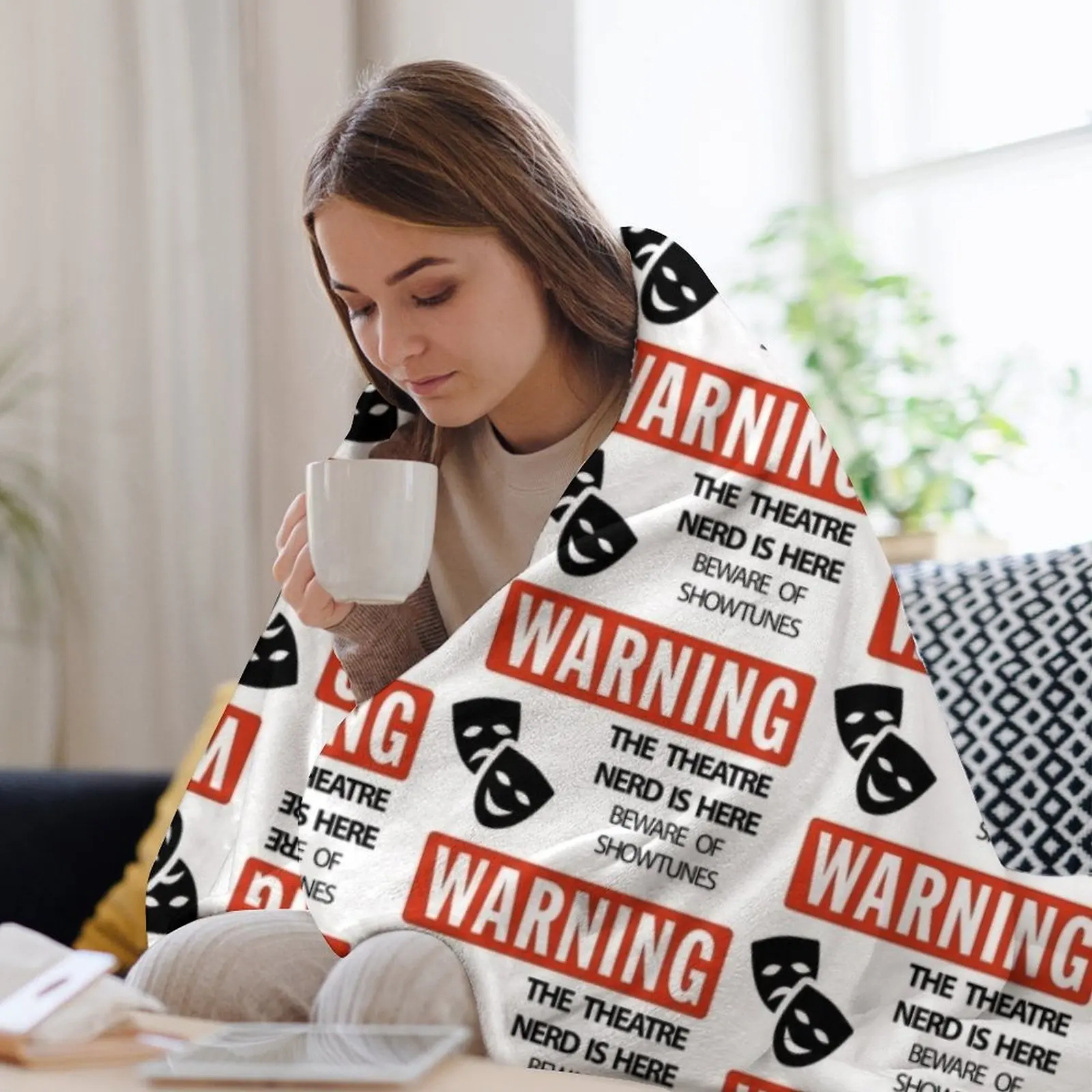WARNING Theatre Nerd Throw Bla - 3D Printing Nerd 리뷰 및 가격
