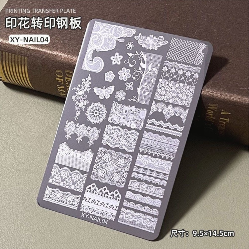 9*15cm 3D 레이스 나비 네일 아트 스탬핑 플레이 - 3D Printing Template 리뷰 및 가격