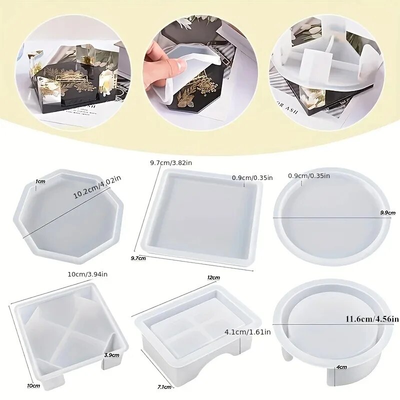 코스터 수지 금형 세트에는 1pc 코스터 보관 상자 금 - 3D Printing Epoxy Resin 리뷰 및 가격