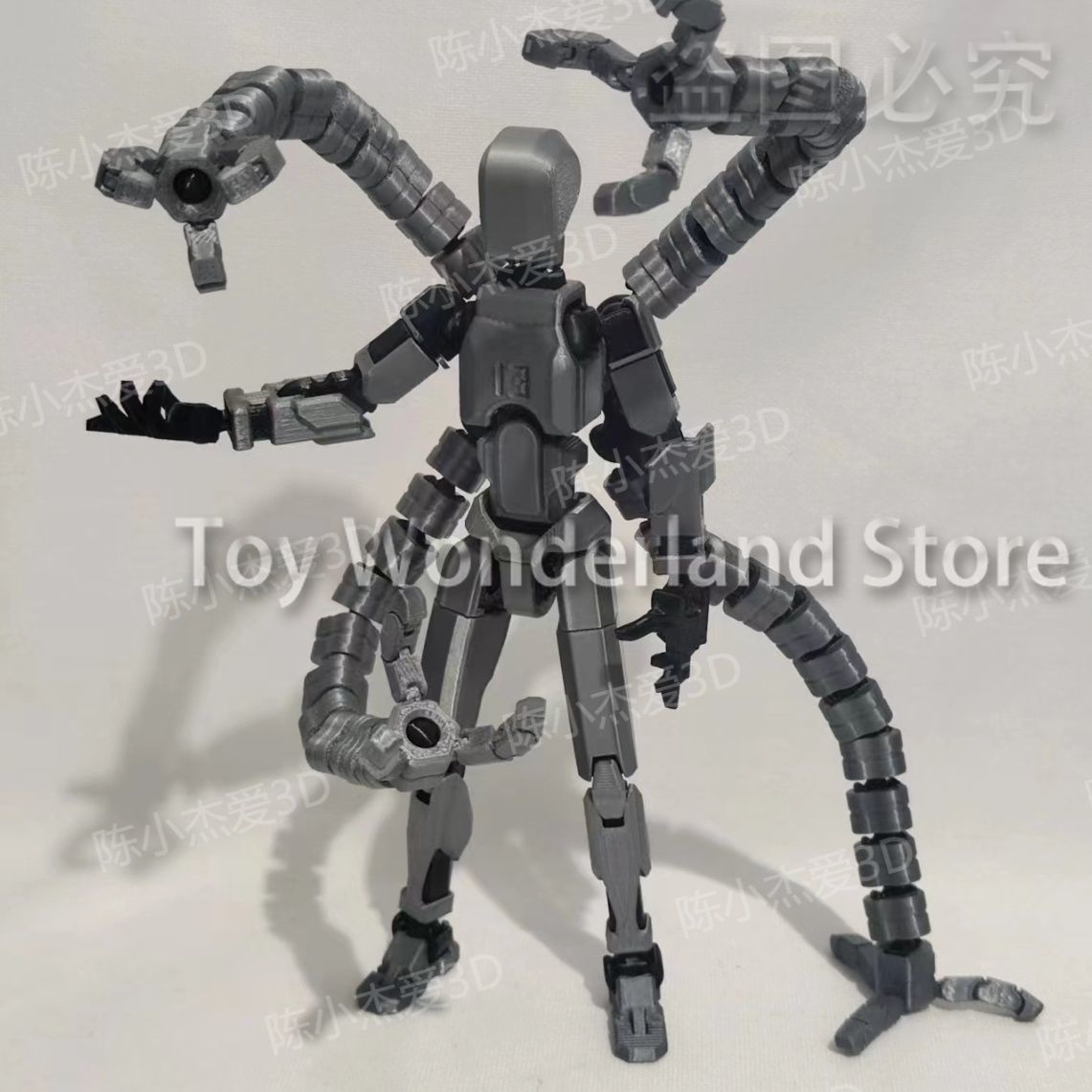 17CM Six Arms 3D 인쇄 마네킹 다중 관절  - 3D Printing Robot Arm 리뷰 및 가격